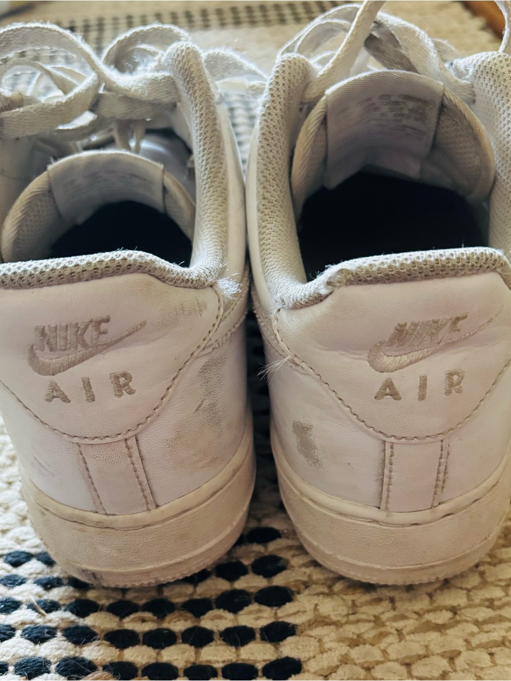 Nike Air Force 1 White Low-Top Leather Sneakers